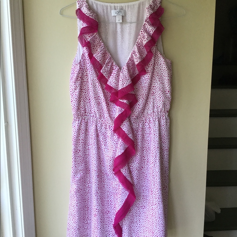 LOFT Dress Adorable GUC Medium Petite Lined